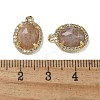 Natural Sunstone Faceted Oval Pendants G-I375-02G-06-3