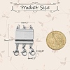 Zinc Alloy Box Magnetic Clasps Converter LS-PALLOY-C159-02P-3