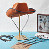 16Pcs 4 Colors Adjustable PU Leather Anti-skidding Flat  Strap for Hat DIY-GA0008-74-4