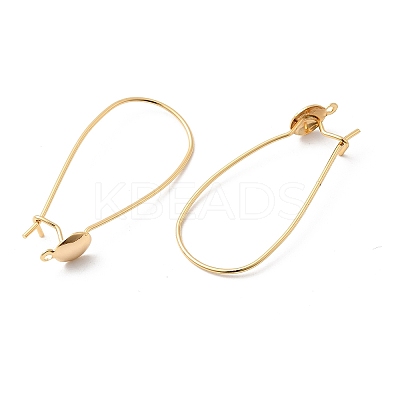 Brass Ear Hooks KK-F916-02G-1