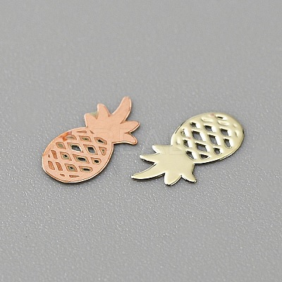 Fruit Style Brass Cabochons MRMJ-WH0003-08I-G-1