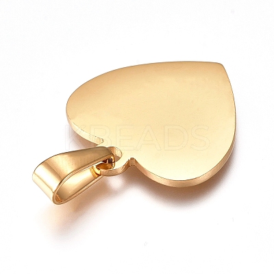 304 Stainless Steel Pendants Ion Plating(IP) STAS-I135-12G-1