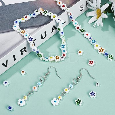 3 Strands 3 Style Handmade Millefiori Glass Bead Strands LAMP-OC0001-50A-1
