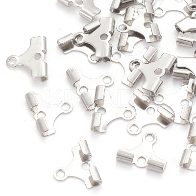 Tarnish Resistant 304 Stainless Steel Folding Crimp Ends STAS-M250-02-1