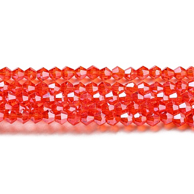 Transparent Electroplate Glass Beads Strands EGLA-A039-T2mm-A14-1