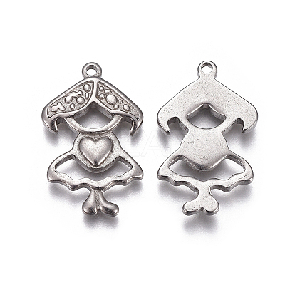 Tarnish Resistant 304 Stainless Steel Pendants LS-STAS-F207-17P-1
