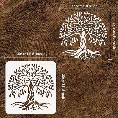 Plastic Reusable Drawing Painting Stencils Templates DIY-WH0172-231-1