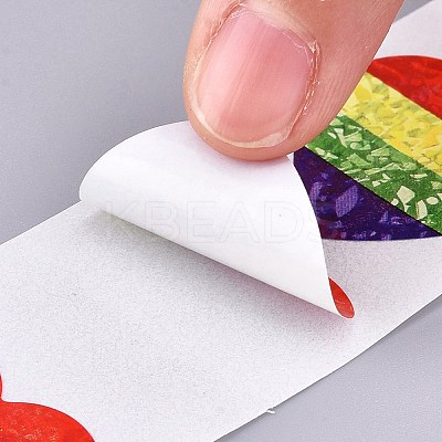 Heart Shaped Stickers Roll LS-DIY-K027-A04-1
