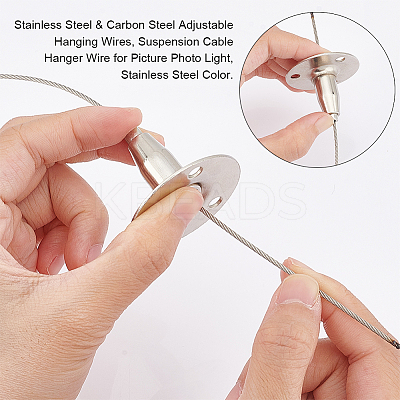 Stainless Steel & Carbon Steel Adjustable Hanging Wires FIND-WH0032-89P-1