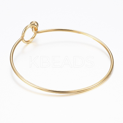 304 Stainless Steel Bangle X-BJEW-H530-01G-1