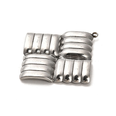 Non-Tarnish 304 Stainless Steel Pendants STAS-Q316-02P-1