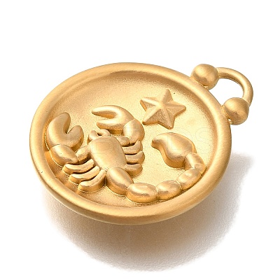 PVD Vacuum Plating 304 Stainless Steel Pendants STAS-S148-30G-08-1