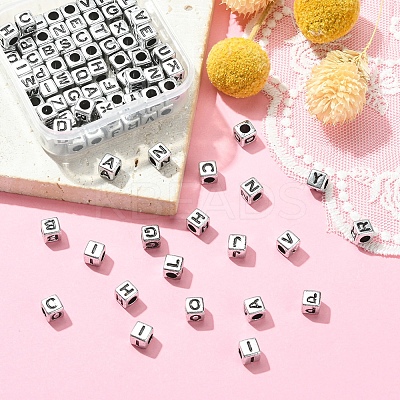 Plated Acrylic Beads MACR-YW0002-26-1