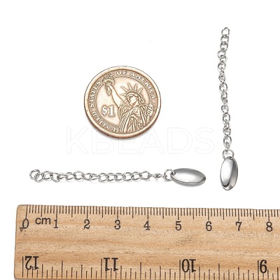 Tarnish Resistant 304 Stainless Steel Chain Extender X-STAS-E104-37P-1