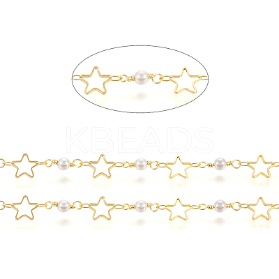 Brass Handmade Beaded Chain CHC-I031-03G-1-1