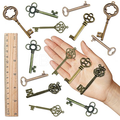 Skeleton Key Charm DIY Jewelry Making Kit for Crafts Gifts DIY-SC0017-38-1