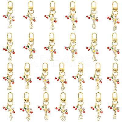 26Pcs Alloy Enamel Pendant Decorations HJEW-YW00176-1