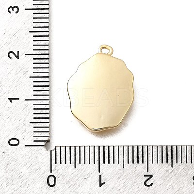 Brass Micro Pave Cubic Zirconia Pendants KK-Q035-16C-G-1
