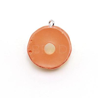 Resin Pendants RESI-WH0020-01F-1