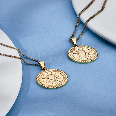 2Pcs 304 Stainless Steel Pendants STAS-LP0004-46-1