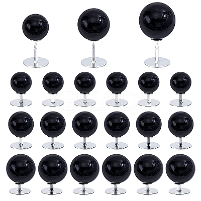 48Pcs 3 Styles Plastic Pearl No Sewing Buttons FIND-NB0006-78A-1