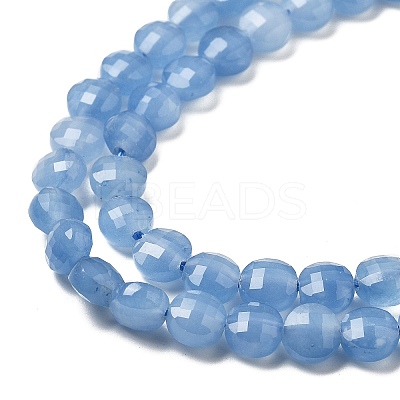 Natural Dyed White Jade Beads Strands G-C179-A6mm-10-1