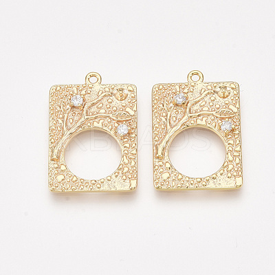 Brass Pendants KK-T038-567G-NF-1