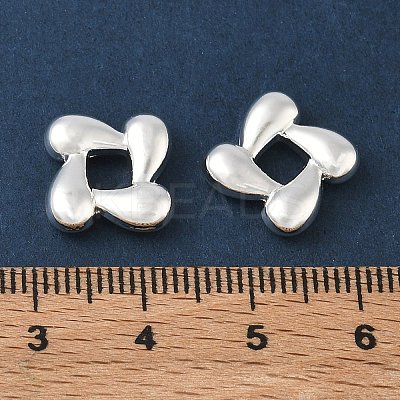Brass European Beads KK-CBAFC6C-04S-1