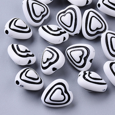 Craft Style Acrylic Beads X-MACR-T035-006A-1