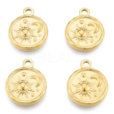 Ion Plating(IP) 201 Stainless Steel Pendants STAS-N098-182LG-1