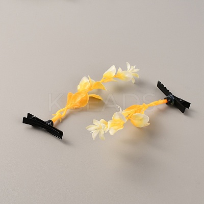 Bean Sprout Plastic Alligator Hair Clips PHAR-WH0017-05D-1