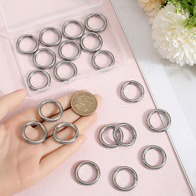 20Pcs 304 Stainless Steel Closed Jump Rings STAS-SP0001-85A-1