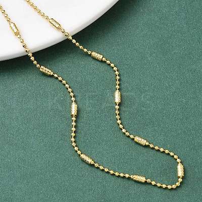 2MM Brass Column Satellite Chain Necklaces for Women NJEW-B148-03G-1