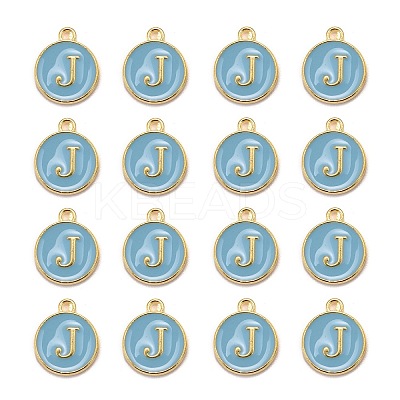 Golden Plated Alloy Enamel Charms LS-ENAM-S118-04J-1