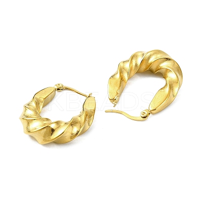 304 Stainless Steel Hoop Earrings EJEW-K271-02I-G-1