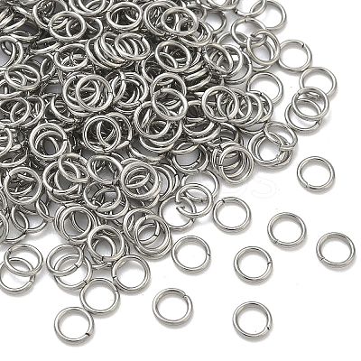Tarnish Resistant 304 Stainless Steel Open Jump Rings STAS-M008-04B-1