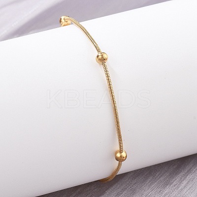 304 Stainless Steel Satellite Chains Bracelets for Women BJEW-D337-01D-G-1