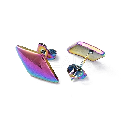 Ion Plating(IP) 304 Stainless Steel Stud Earring for Women EJEW-I285-22MC-1