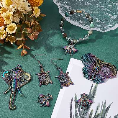 16Pcs 4 Style Alloy Big Pendants FIND-FH0002-37-1
