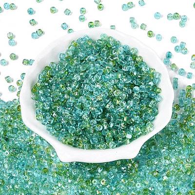 Transparent Colours Picasso Glass Beads SEED-Q039-05A-C01-1