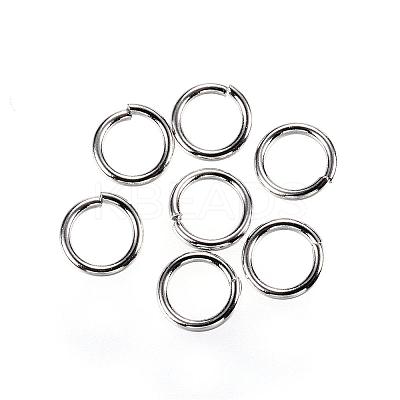 Tarnish Resistant 304 Stainless Steel Open Jump Rings STAS-D448-099P-6mm-1