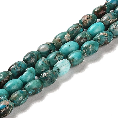 Synthetic Regalite/Imperial Jasper/Sea Sediment Jasper Beads Strands G-F765-J03-01-1