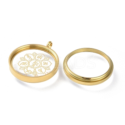 304 Stainless Steel Pendants STAS-D097-03G-1