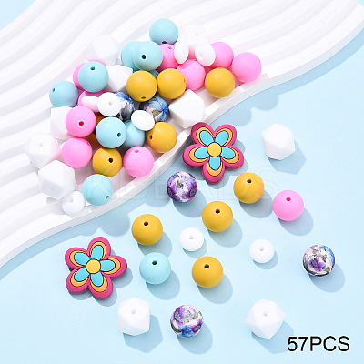 Food Grade Silicone Focal Beads SIL-YW0001-73-1