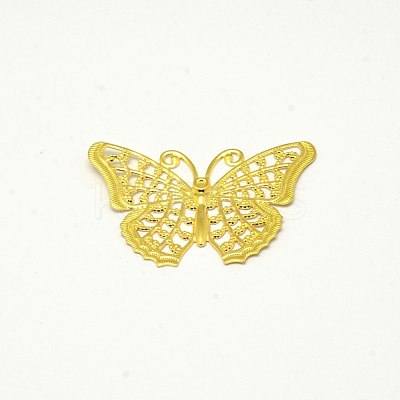 Brass Filigree Joiners KK-E710-60G-1