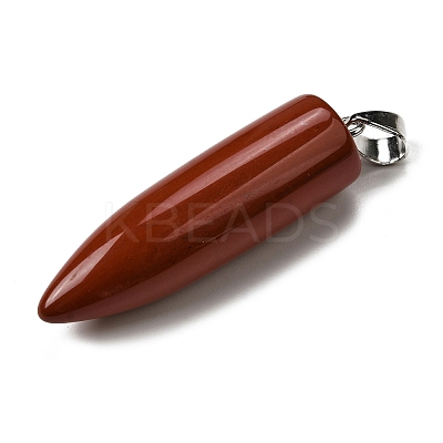 Natural Red Jasper Pointed Pendants G-F820-12M-1