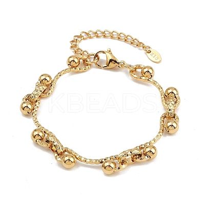 304 Stainless Steel Link Chain Bracelets for Women BJEW-Z143-14G-1