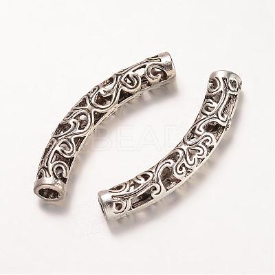 Tibetan Style Alloy Tube Beads PALLOY-K226-01AS-1