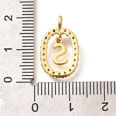 Brass Micro Pave Cubic Zirconia Pendants ZIRC-P123-01G-S02-1