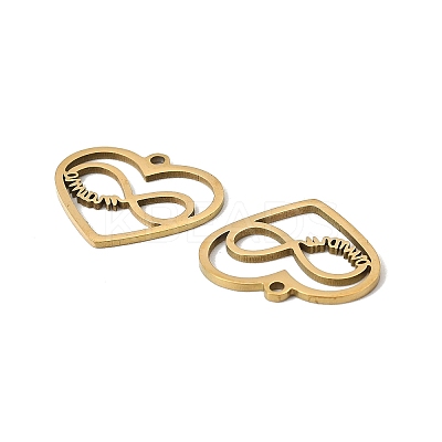 201 Stainless Steel Pendants STAS-K310-04G-1